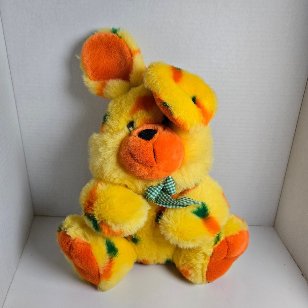 Sugar Loaf ACMI Yellow Orange Bunny Rabbit Plush Stuffed Animal Easter Carrots